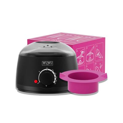 Hair Removal Wax Warmer 200CC Professional Wax Warmer Machine with 7oz Silicone Bowl Portable Hot Wax Heater for Wax Beads Fast Heat At Home