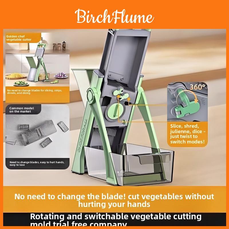 Multifunction Vegetable Slicer With Stainless Steel Blades For Home Cooking And Food Prep