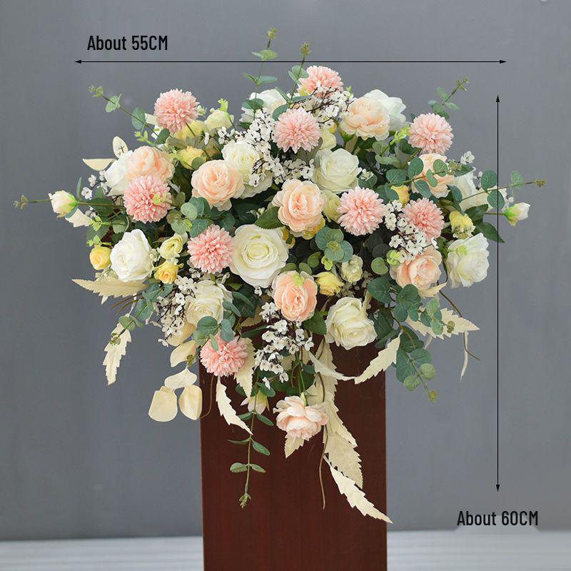 Luxury Business Podium Stand with Artificial Flower Decoration: Perfect for Speeches or Kindergarten Events