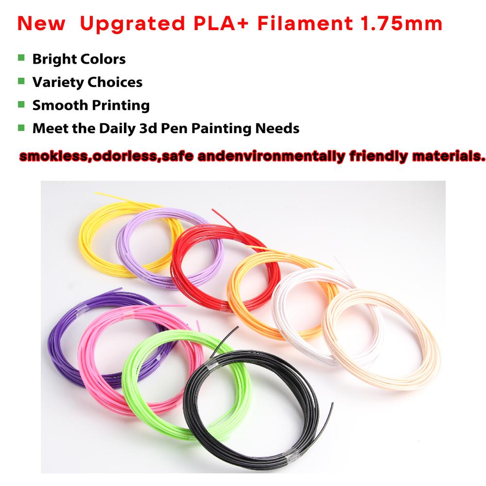 Colored PLA Filament for 3D Pen Printing 32 Colors 25M 30M 36M 50M 100M 200M Safe Plastic Refill for 3D Children's Printing Pen