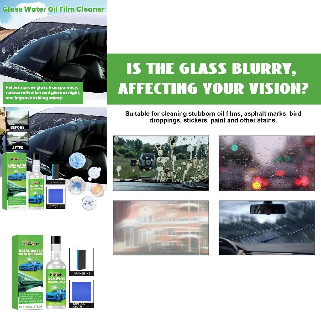 Homonth Automotive Glass Oil Film Cleaner For Thorough Stain Removal And Clarity