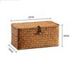 Woven Sea Vine & Bamboo Rectangle Snack Storage Basket
