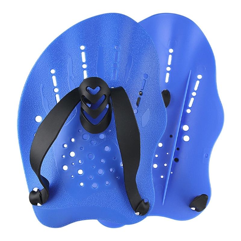 2pcs Swimmer Silicones Hand Paddles Webbed Swim Gloves Manacle Flippers for Underwater Maneuverability