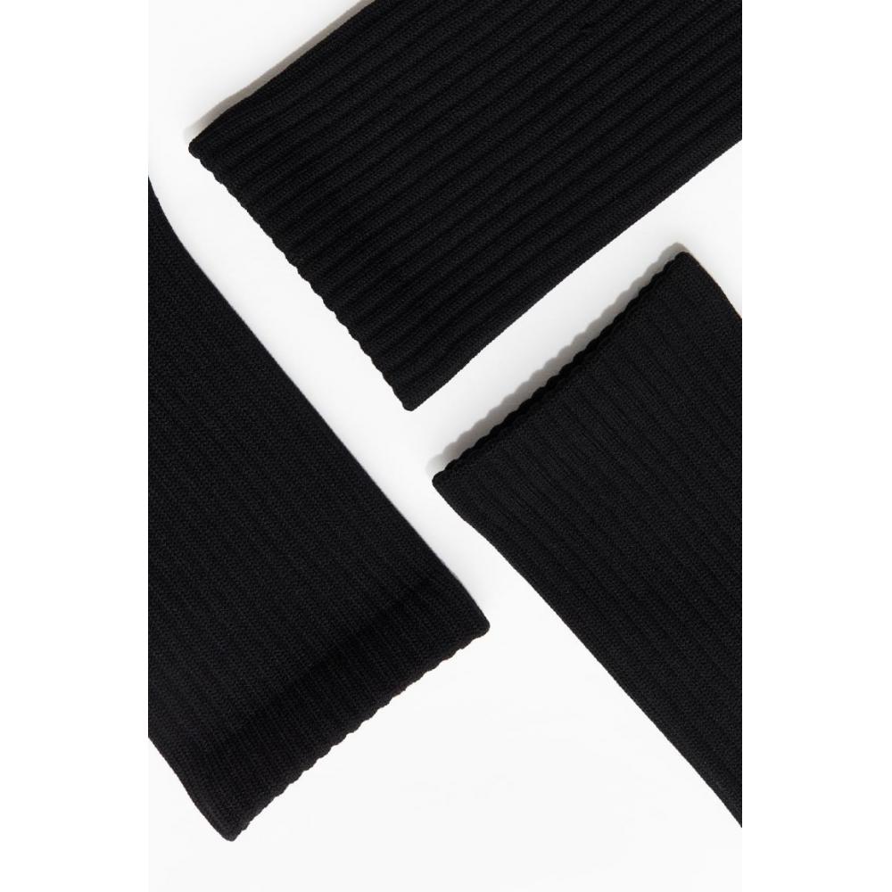 H M dryMove Sport Socks 5 Pack Set Black