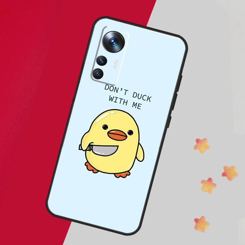Cartoon Duck Knife Case For Xiaomi 14 13 11T 12T 13T Pro 12 Lite 12X POCO X3 X5 Pro X4 F4 M5 M5s F3 F5 Cover