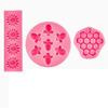 3pc Silicone Mold Set for Cake Baking Soap Making Honeycomb Bee Sunflower Design Flexible Nonstick Molds for Crafting and Baking