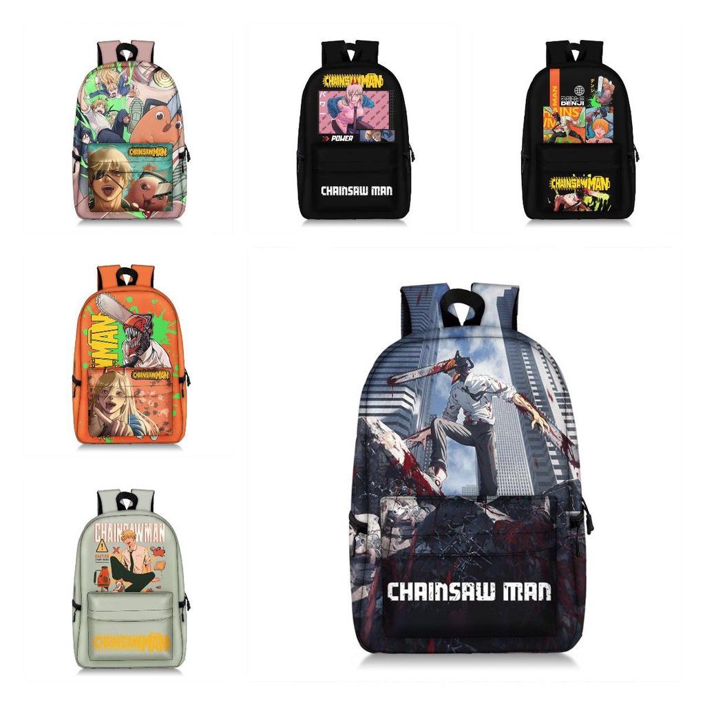 Stunning Child/adult Chainsaw Man Backpack Schoolbag Anime Bag
