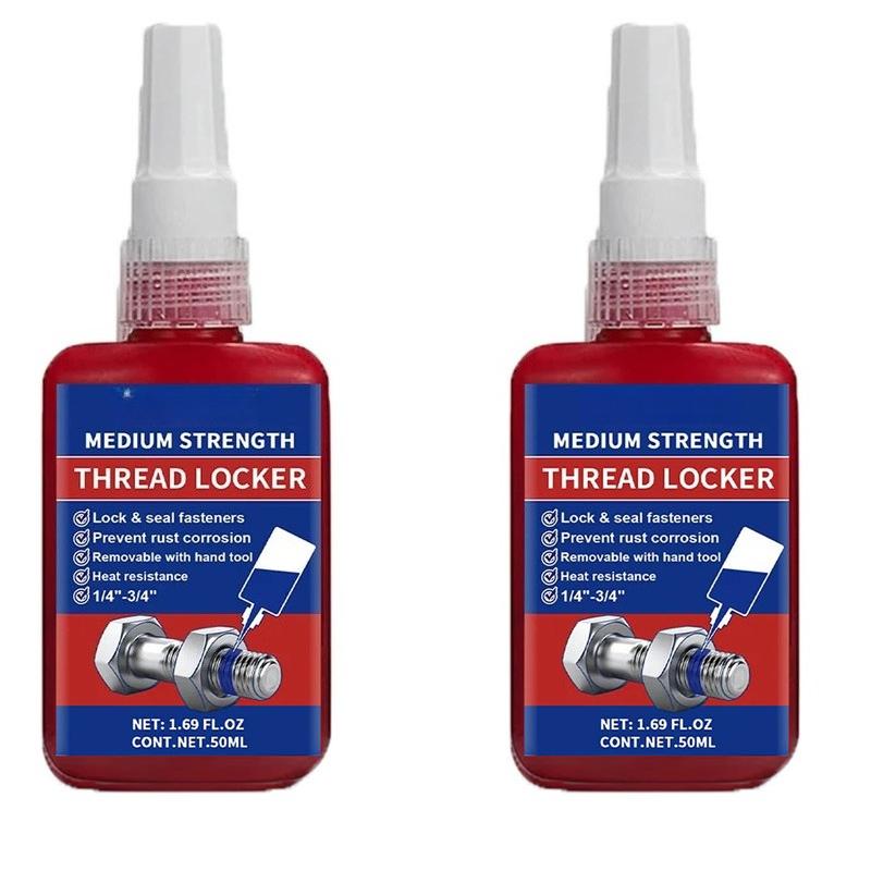 243 50ml Medium Strength To High Blue Red Threadlocker Adhesive Thread Locker Screw Glue Anaerobic Anti-Loose Glue