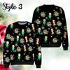 European & American 3D Christmas Avatar Round Neck Long Sleeve Hoodie for Men
