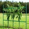 Garden Stakes, 50 Pack, 1170 Mm, Plastic Coated Metal Tomato Stakes, Garden Sticks for Plants Support, with Pointed End and Non-Slip Bumps for Growing