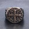 New Stainless Steel Ring CSPB Cross Gold Men's Stainless Steel Ring