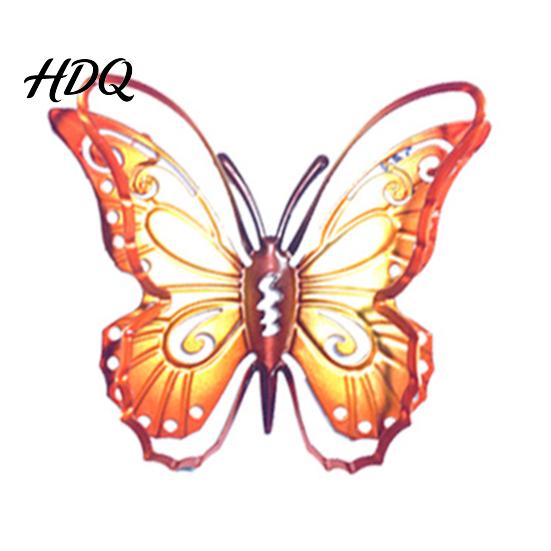 Nature Inspired Home Decor Metal Butterfly Wall Decorations Garden Art Sculpture Weatherproof Hanging for Patio Fence Yard Colorful Iron Sculptures