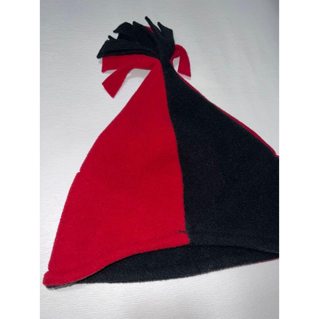 Used Circus clown hat hat red black