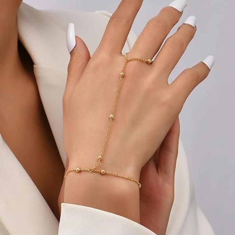 Fashionable Niche-style Women's Golden Finger Chain