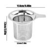 Stainless Steel Tea Filter Baskets Mesh Cup Strainer Funnel Filter Tea Handle Tea Filter Reusable Infuser  Tea Accessories
