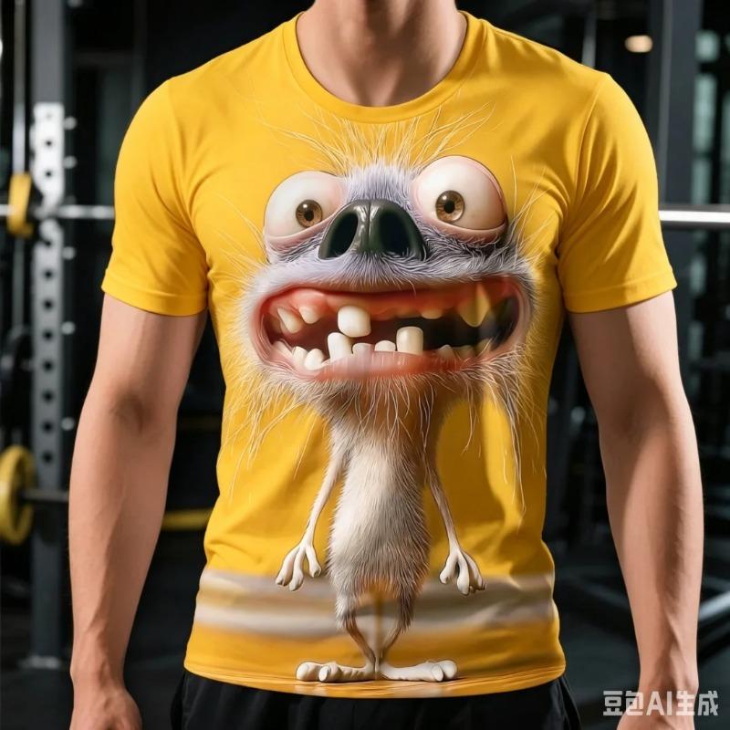 Summer Funny Men's T Shirt Graphic Abstract Stylish Classic Short Sleeve Crew Neck Tees Round Neck Tops Kids Tee