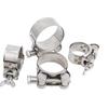 Golden 304 Stainless Steel Hand-Tightened Heavy-Duty Band Clamp with Butterfly Clasp for Water and Air Pipes