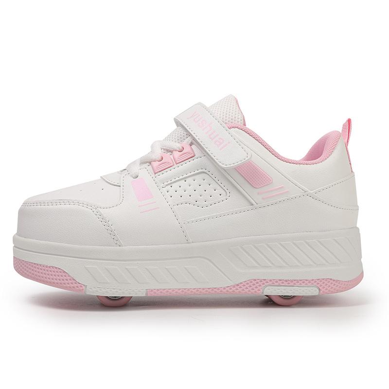 Dětské čtyřkolové sportovní boty, odnímatelné ploché boty, dětské bruslařské a kolečkové bruslení