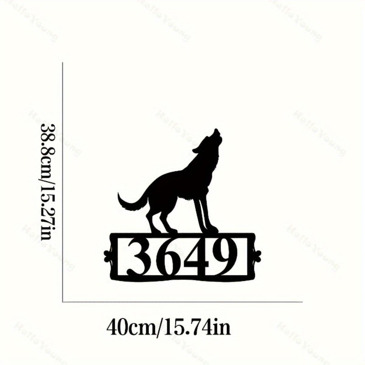 

Custom Wolf Metal Wall Art, Home Outdoor Decor for Door Living Room Patio Gift, Hot Sale чёрный