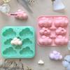 8-Cavity Cloud Shaped Silicone Mold for Candy Chocolate Pudding Dessert & Cake Baking Kitchen Tool for Candle And Soap Making