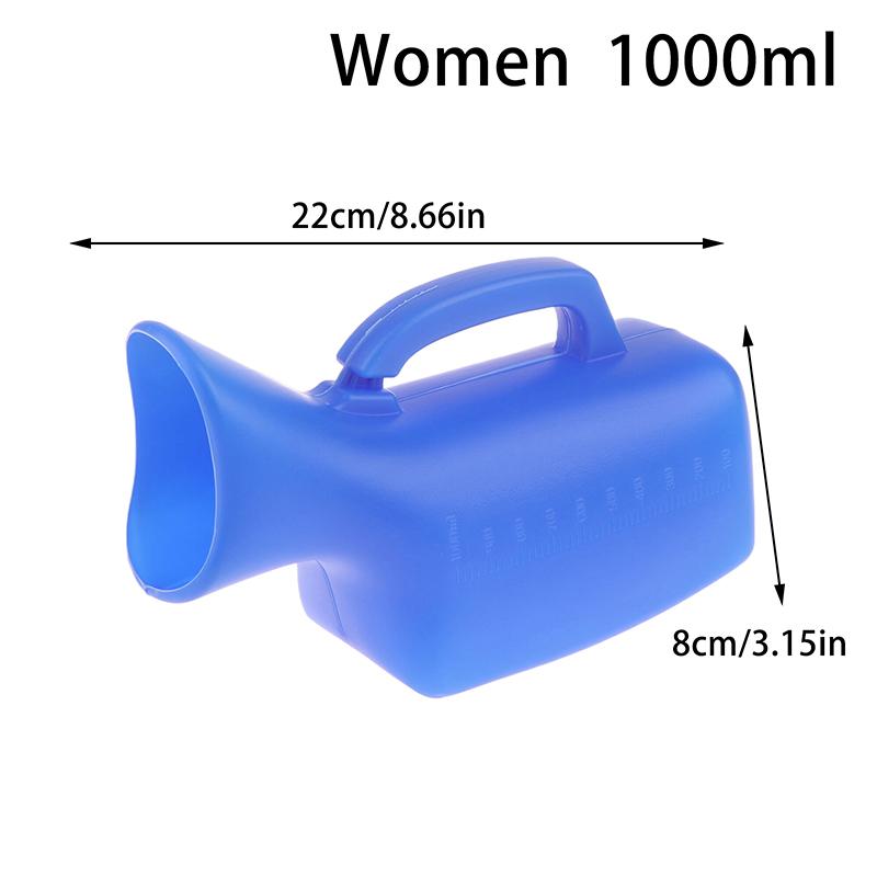 1Pc Portable Urinals Bottle For Women/Men 1000/1200Ml Plastic Bedpan Bottle With/Without Lid Pee Container Urinary Pee Bottle