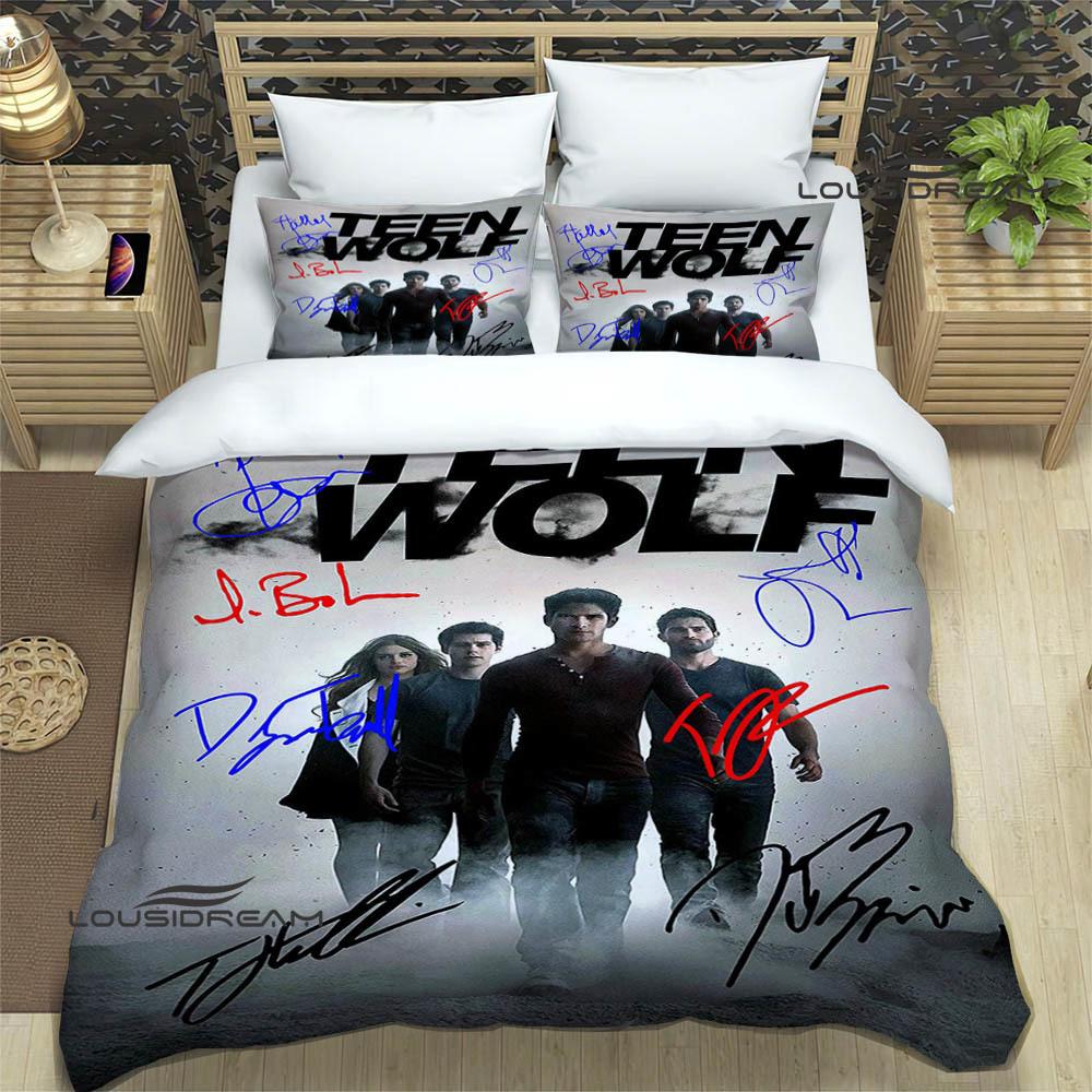 Teen Wolf Tištěné povlečení vynikající sada ložního prádla povlak na přikrývku sada přikrývky povlak na polštář sada povlečení luxusní narozeninový dárek