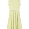 Fila Trendy Fashion Casual Versatile Sleeveless Dress Women Dresses Fluorescent-Green F11W524302F-LG
