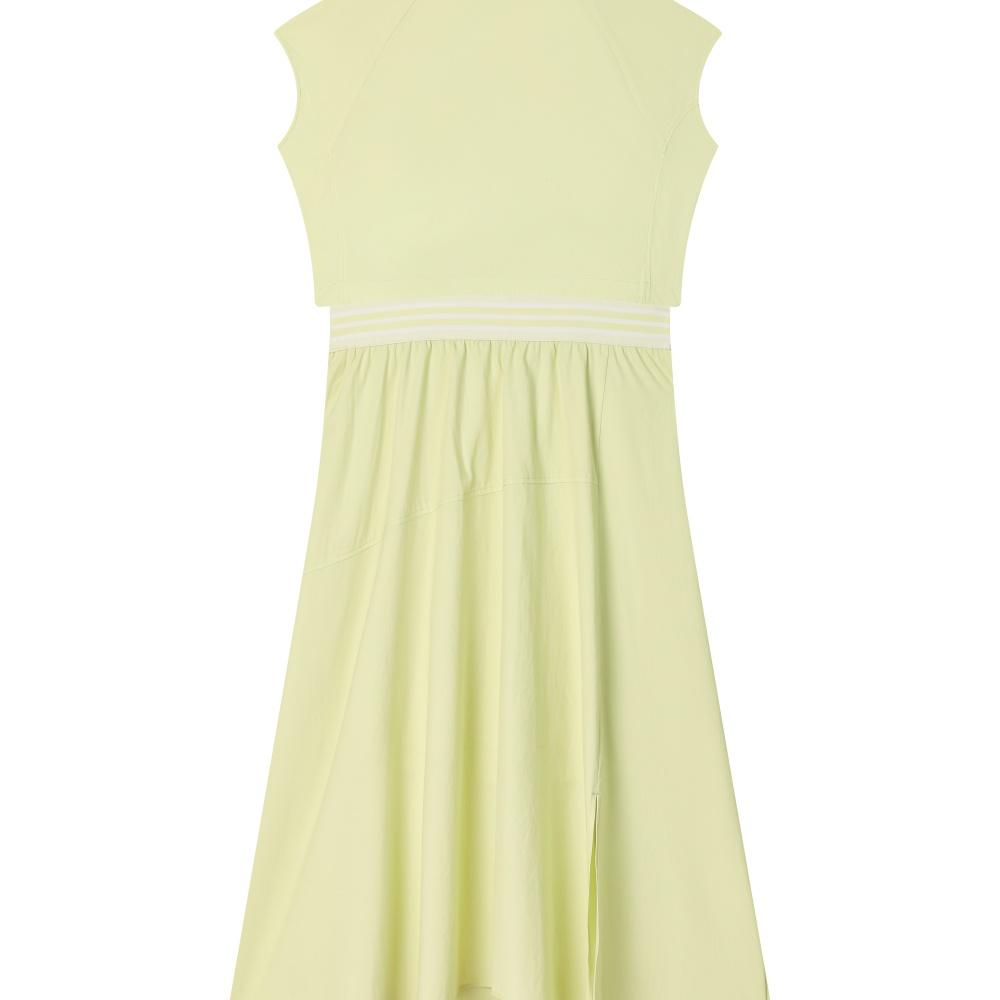 Fila Trendy Fashion Casual Versatile Sleeveless Dress Women Dresses Fluorescent-Green F11W524302F-LG