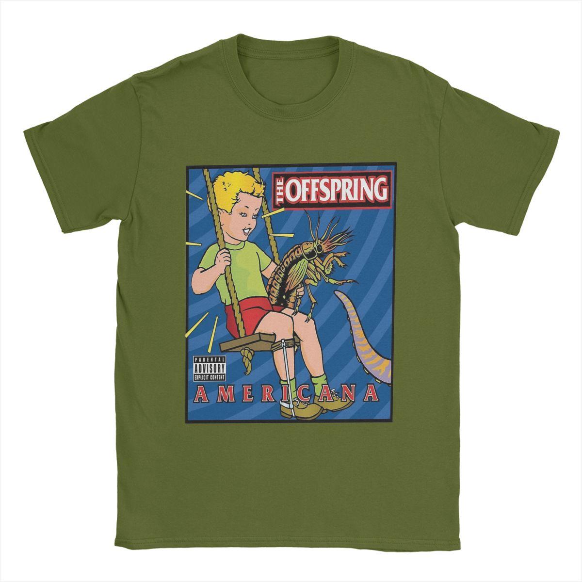 

Чоловіча футболка The Offspring Одяг з чистої бавовни Вінтажна футболка з коротким рукавом та круглим вирізом для вечірки 4XL
