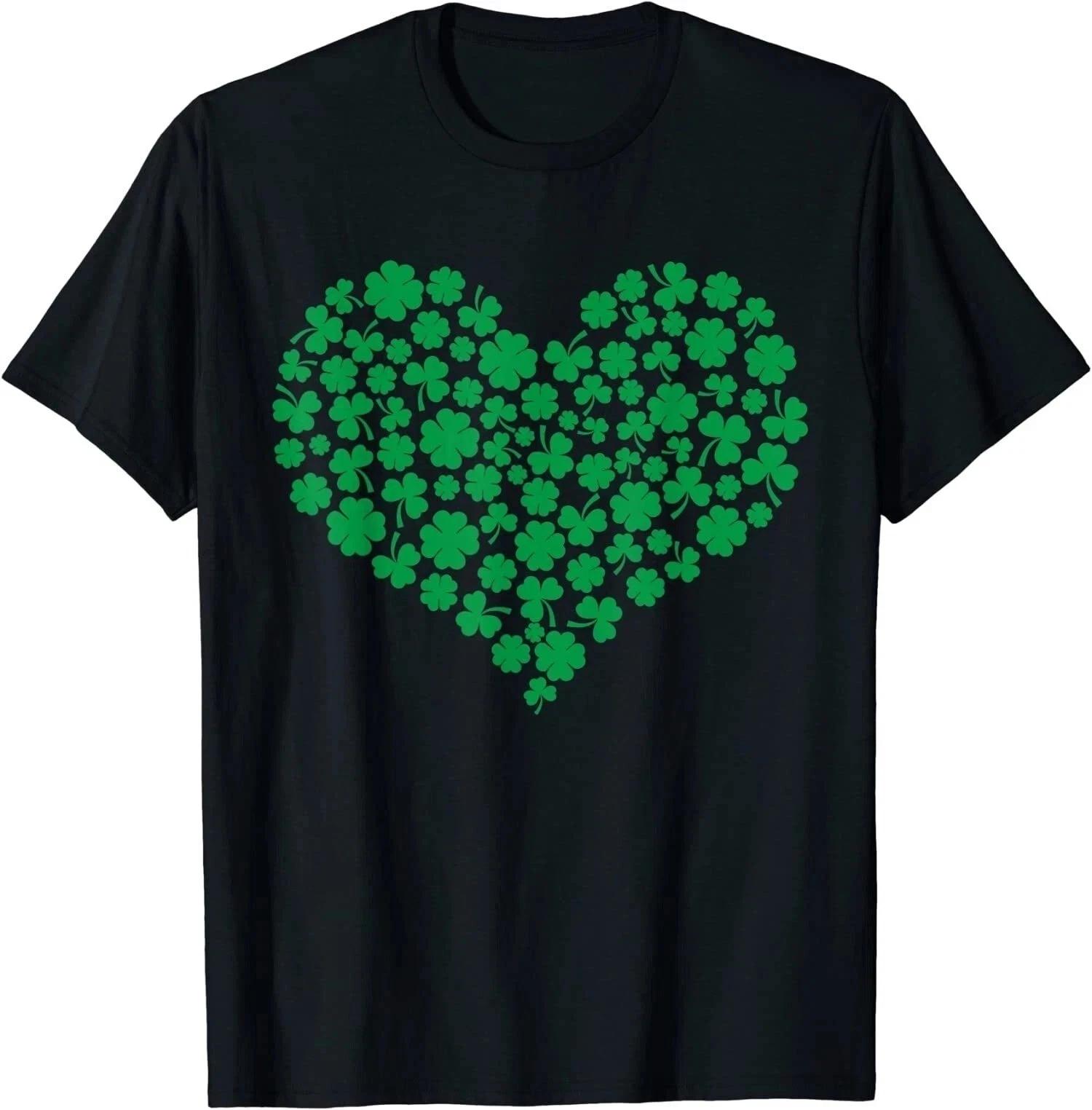Heart Shamrock Lucky St Patrick s Day Gift Unisex T shirt 3XL