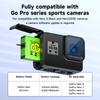 For GoPro 8 7 5 6 battery+4 Solts LED Light Battery Charger Storage Box With usb cable For Gopro Hero 8 7 hero 5 HERO 6 Camera
