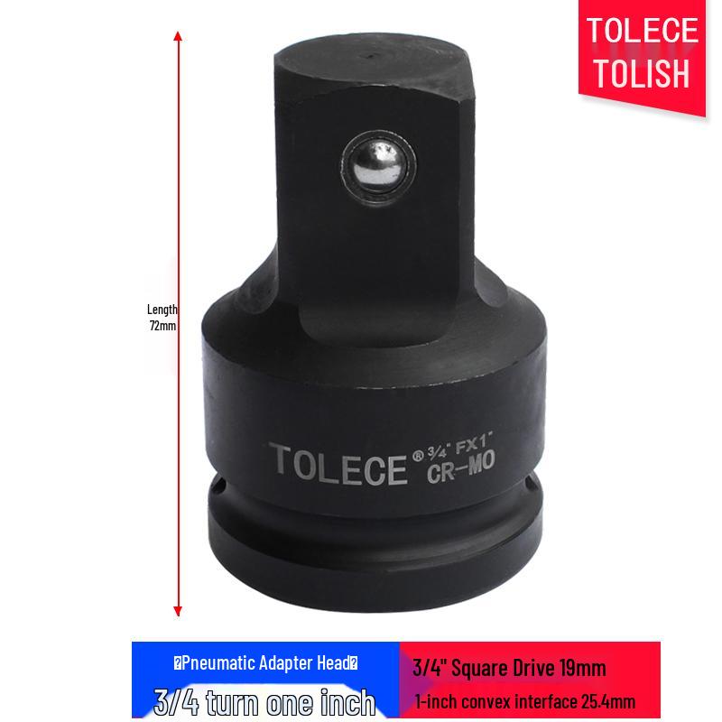Socket Wrench Adapter: 1/2" To 3/8" To 1/4" Drive Reducer for Air Impact Wrench