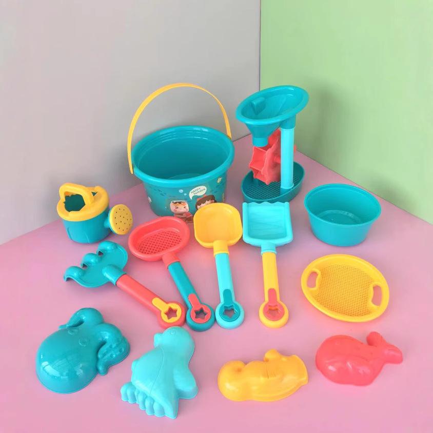Jianxiong 23-Piece Children's Beach Toy Set: Hourglass, Sand & Outdoor Tools for Boys and Girls