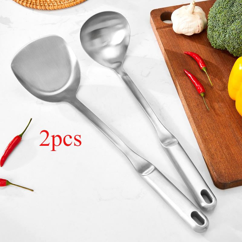 Stainless Steel Pot Spatula Kitchenware Set Full Set of Household Cooking Spoon Spatula Kitchen Tools