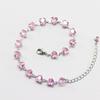 Gold-Plated Pink Zircon Bracelet - Fashionable, Simple, and Versatile.