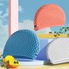 Quick-Drying Children's Swim Cap PU Swimming Hat Swim Accessories Silicone Swimming Cap  Long Hair