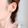 S925 Silver Bow Stud Earrings With Cubic Zirconia Unique Elegant Design Light Luxury Jewelry For Women