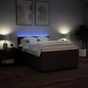 Vidaxl Letto Continentale Con Materasso, Grigio Chiaro, Tessuto, 140X190Cm