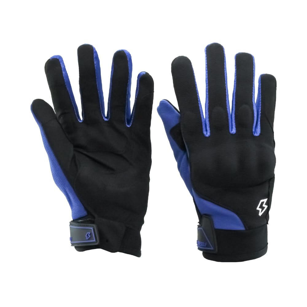 

Мотоциклетные перчатки из дышащего сетчатого материала смартфонного размера, совместимые, GST50, синие, M, для управления, синий