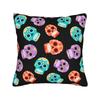 Black Grey Skull Face Día De Los Muertos Pillowcases Novelty Pillow Case For Sofa Home Decor Soft Pillow Cover