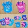 Soft Dog Pet Winter Warm Cute Pajamas Hooded Puppy Clothes Coat Jumpsuit