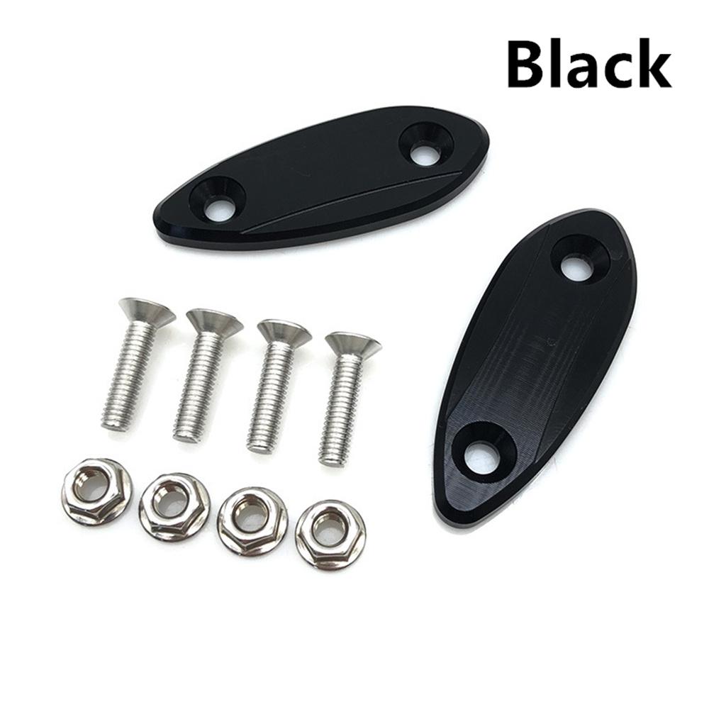 2x Rearview Mirror Block Off Plate Code Base For Kawasaki ZX6R 09-15 ZX25R 21-23