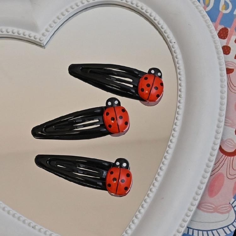 Antiskidding Children Hairclip Unique Ladybugs Hair Pin Premiums Alloy Hair Clip for Girls Christmas Birthday Present