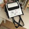 Schoolbag shoulder bag Korean version cute star transparent pain bag two-dimensional college style tutoring class student shoulder messenger bag