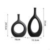 Ceramic Hollow Flower Vases Bud Vase for home and desk Living Room Decoration