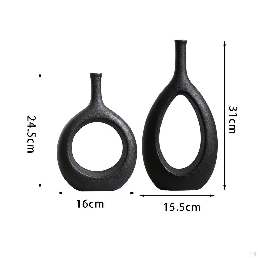 Ceramic Hollow Flower Vases Bud Vase for home and desk Living Room Decoration