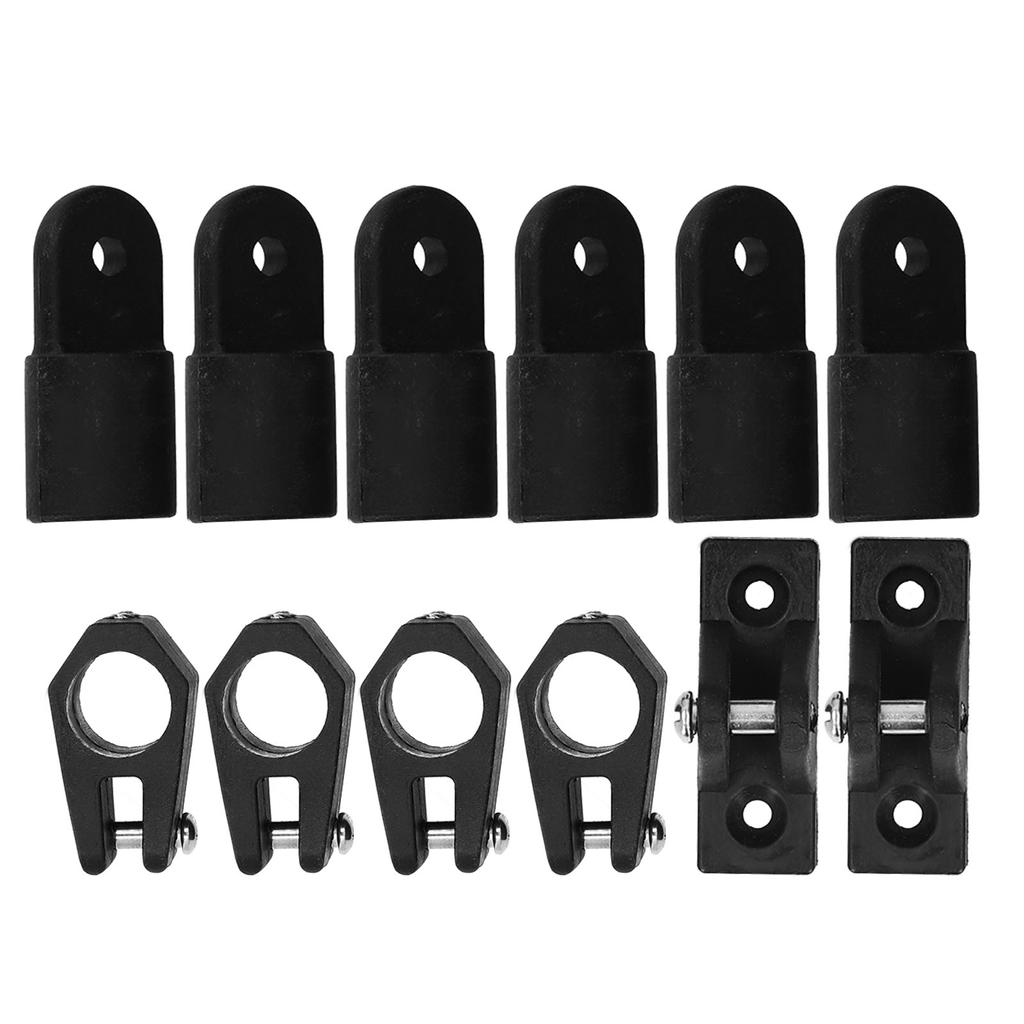 12pcs set Deck Hinge Jaw Slide Eye End Cap Kit Accessories for Marine Boat Yacht 7 8in Pipe Tube