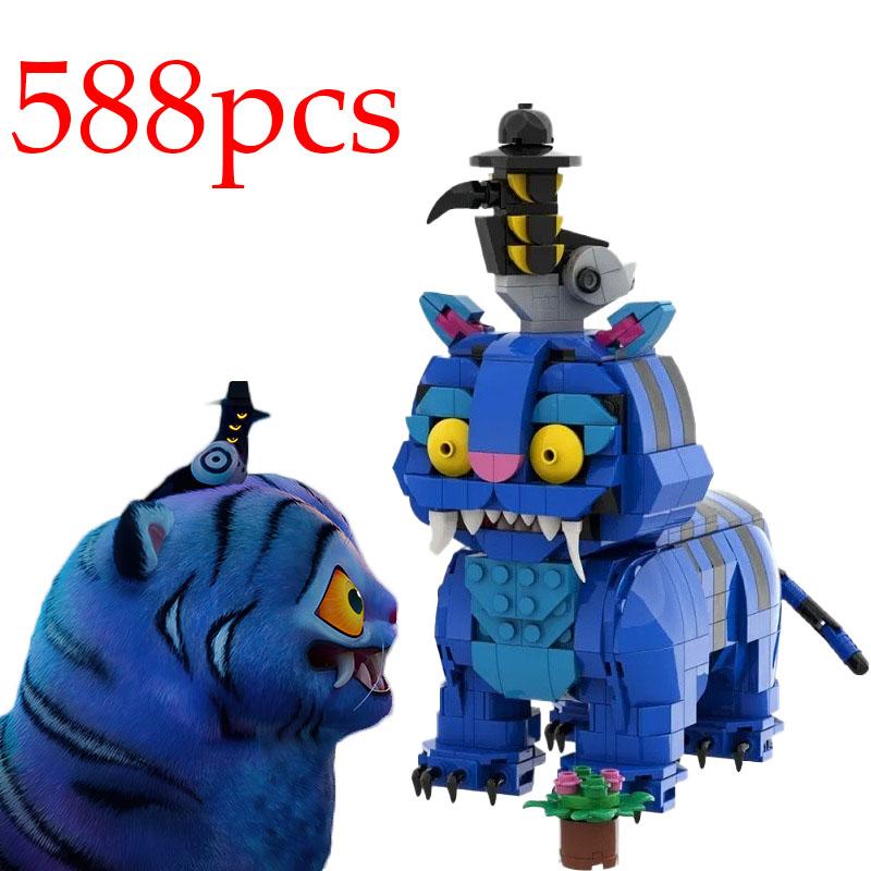 MOC Creative Lion Crow building block building block anime demon hunter characterassemblytoycollectionChristmasbirthday DIY gift