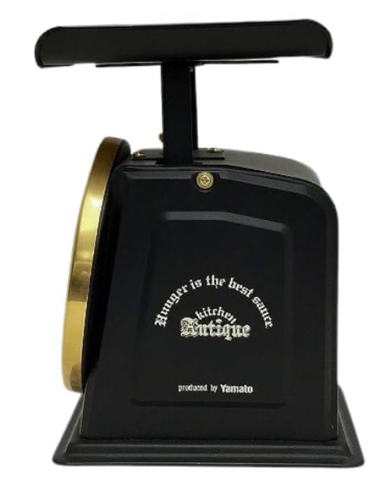 Yamato Antique Kitchen Scale 2kg, 10g increments, Made in Japan, Black, SSA-2 (Yamato Scale Co., Ltd.)