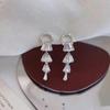 Super Flash Zircon Fairy Earrings, Long Lady Temperament Earrings, Lily Of The Valley Celebrity Bride Super Beautiful Earrings